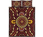 aboriginal-quilt-bed-set-indigenous-circle-footprint