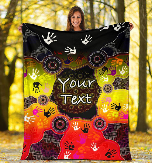 custom-aboriginal-premium-blanket-indigenous-circle-dot-painting-hand-art