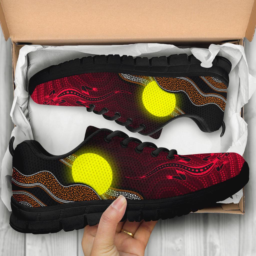 aboriginal-sneakers-aboriginal-flag-lizard-dot-painting-style