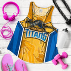 (Custom Personalised) Titans Women's Racerback Tank Gold Coast Aboriginal Armor Version - Vibe Hoodie