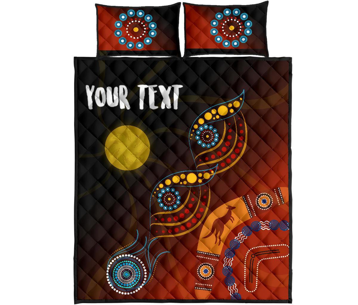 personalised-quilt-bed-set-flowers-on-the