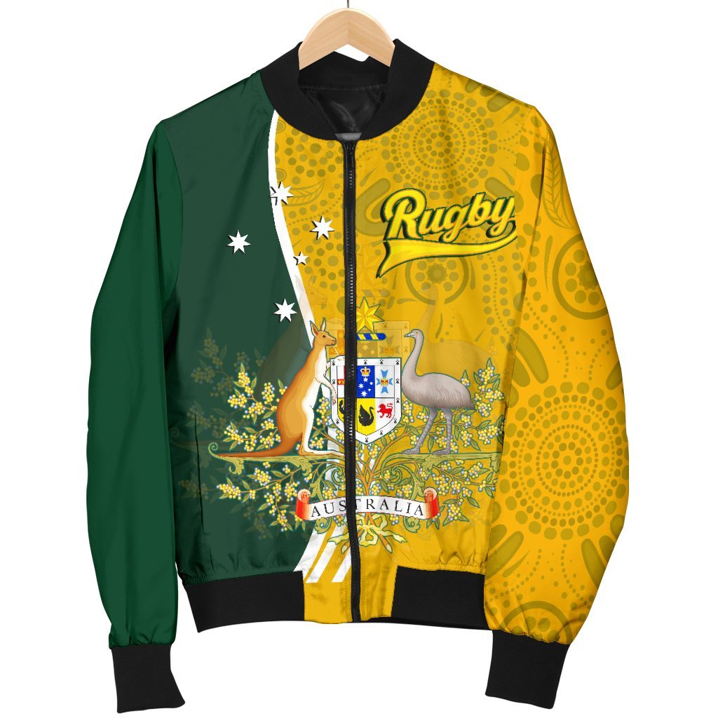 personalised-personalised-womens-bomber-jackdet-australia-coat-of-arm-in-rugby-style