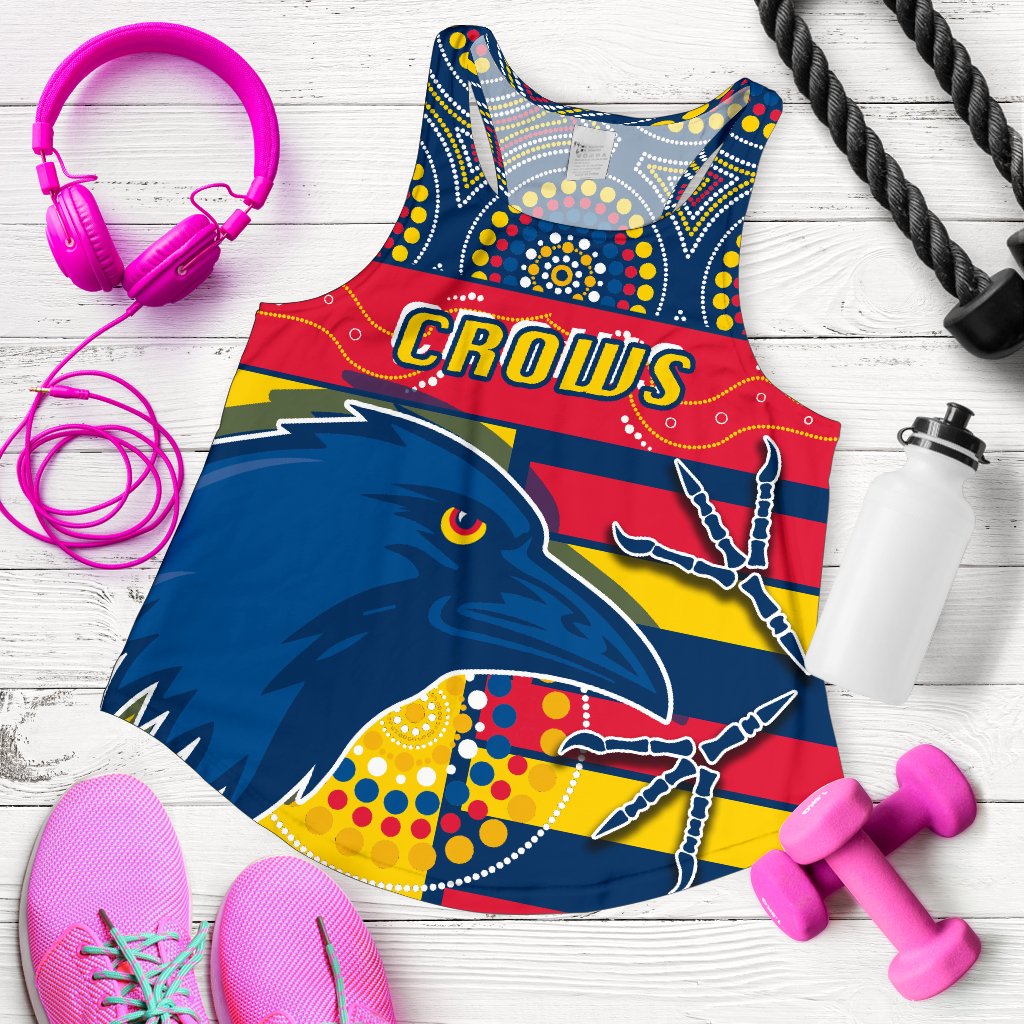 Adelaide Women Racerback Tank Indigenous Crows - Vibe Hoodie