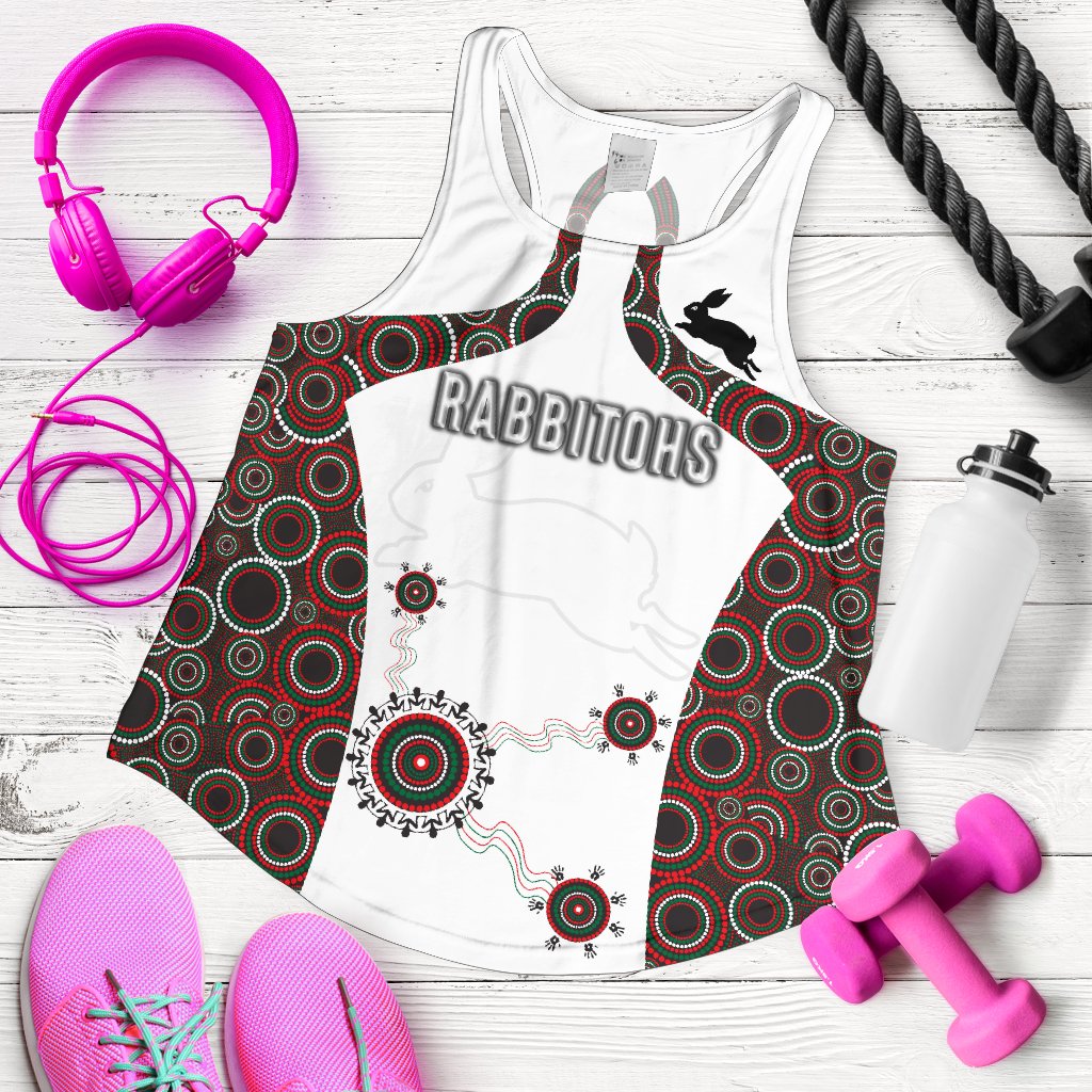 South Sydney Racerback Tank Indigenous Rabbitohs - Vibe Hoodie