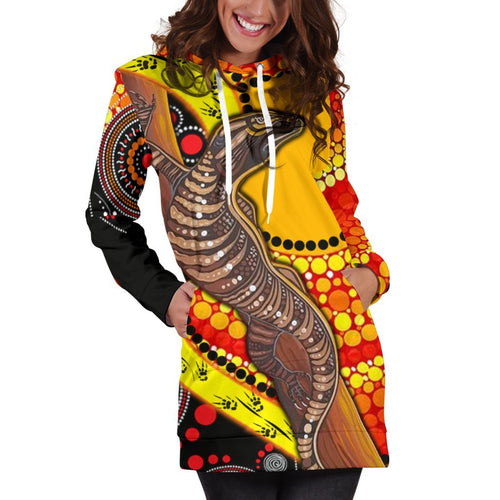 hoodie-dress-australian-aboriginal-dot-painting-sun-and-lizard