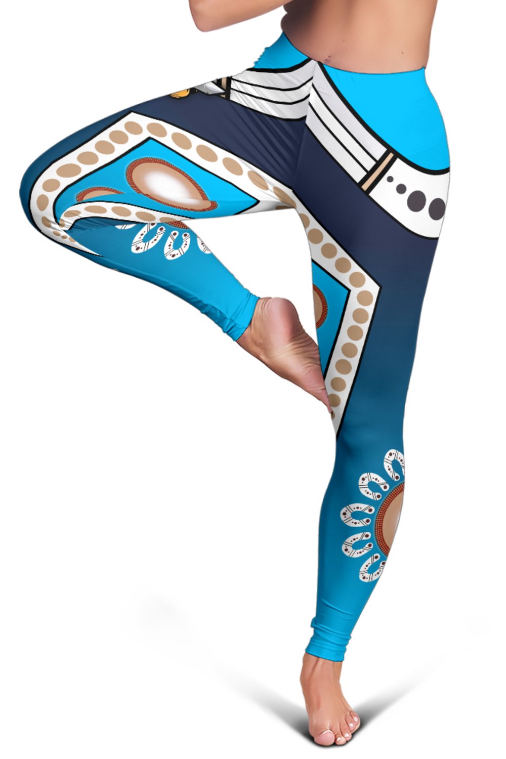 gold-coast-women-leggings-titans-gladiator-simple-indigenous