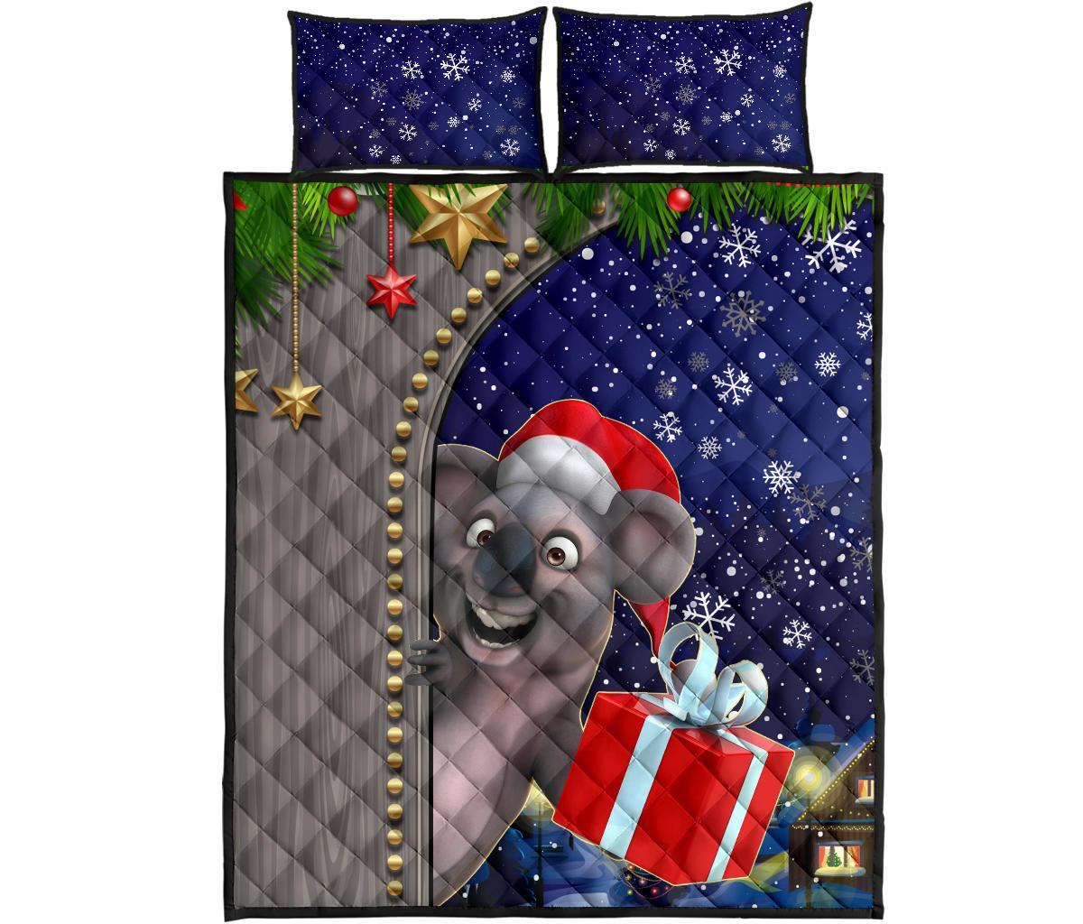 christmas-quilt-bed-set-fun-koala-christmas