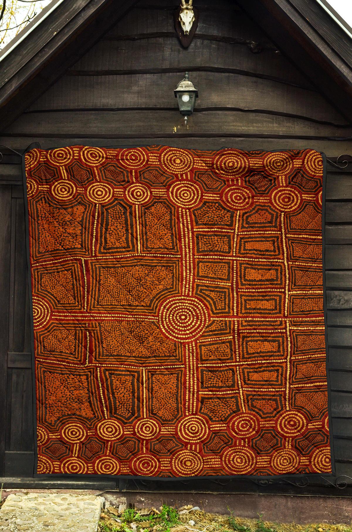 aboriginal-premium-quilt-australia-aboriginal-art-golden-farm