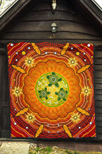 aboriginal-premium-quilt-turtle-circle-dot-painting-art