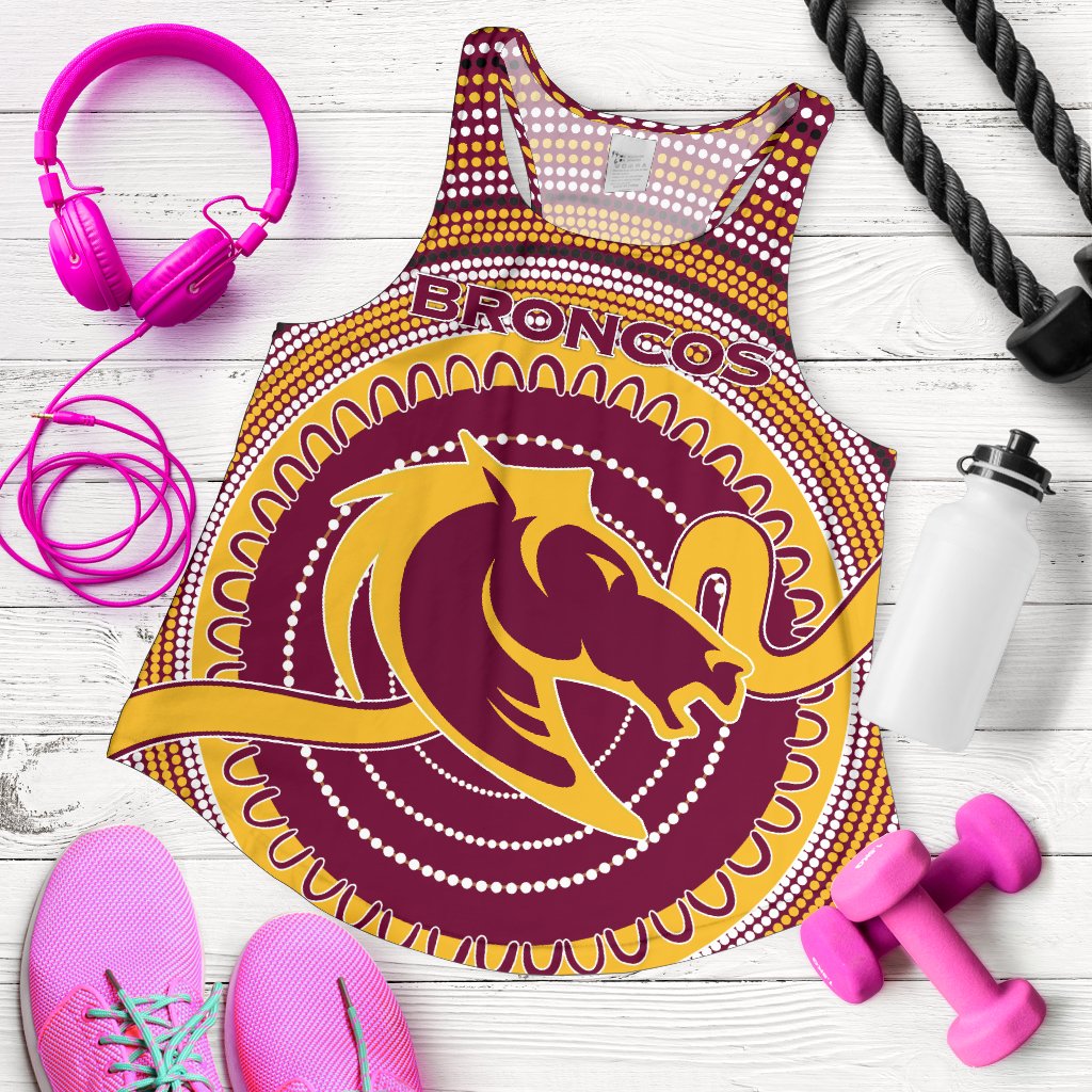 Brisbane Racerback Tank Broncos Aboriginal - Vibe Hoodie