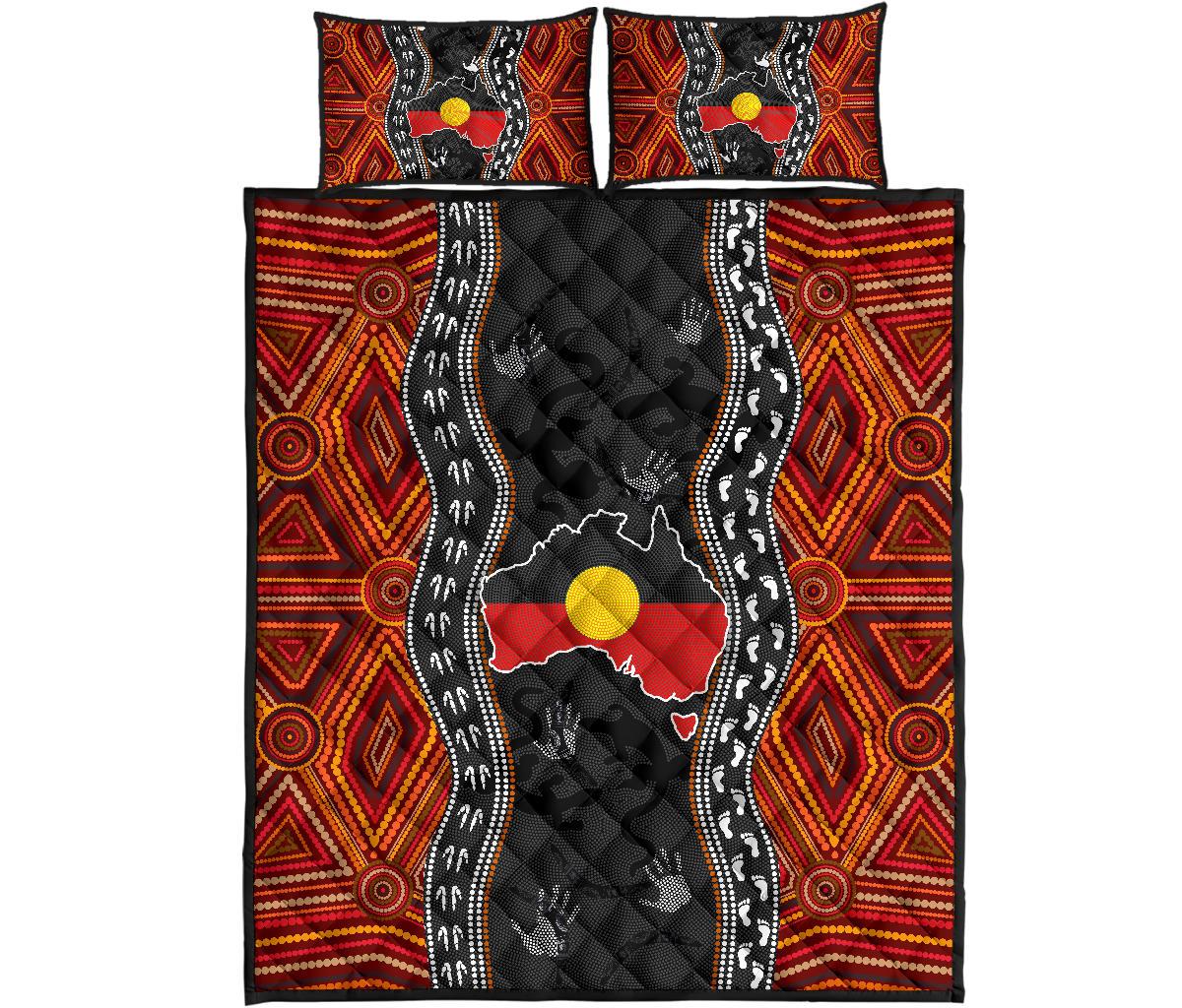 aboriginal-quilt-bed-set-australia-indigenous-map
