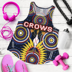 Adelaide Women's Racerback Tank Original Indigenous Crows - Vibe Hoodie