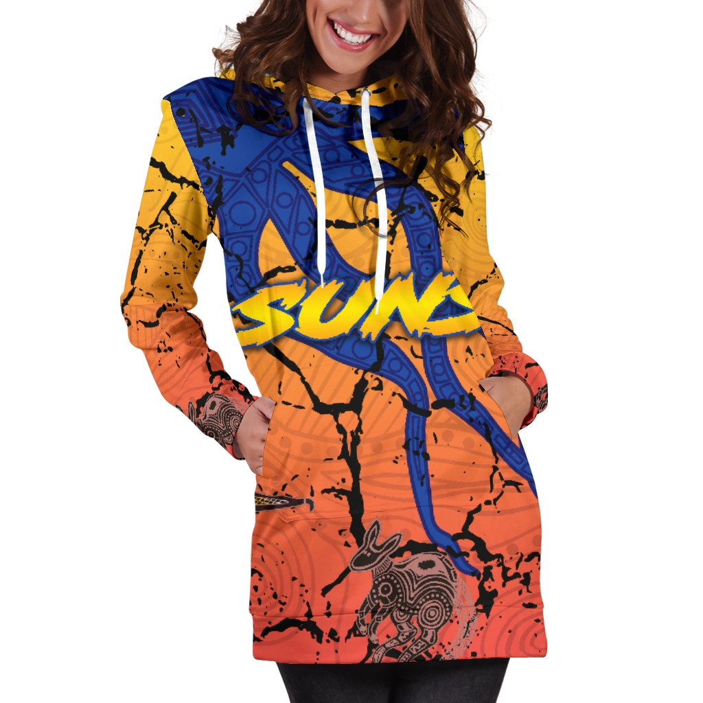 gold-coast-zip-women-hoodie-dress-suns-origin-indigenous