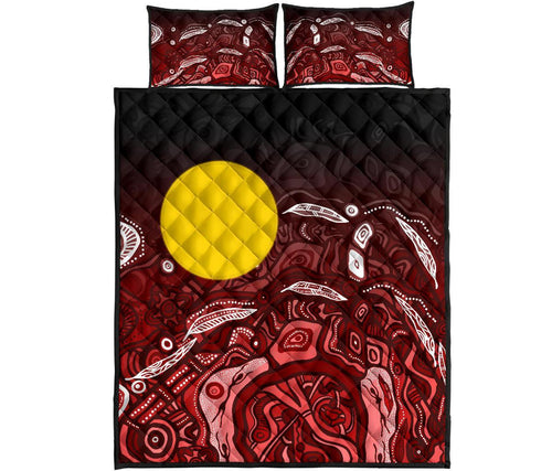 aboriginal-quilt-bed-set-red-landscape