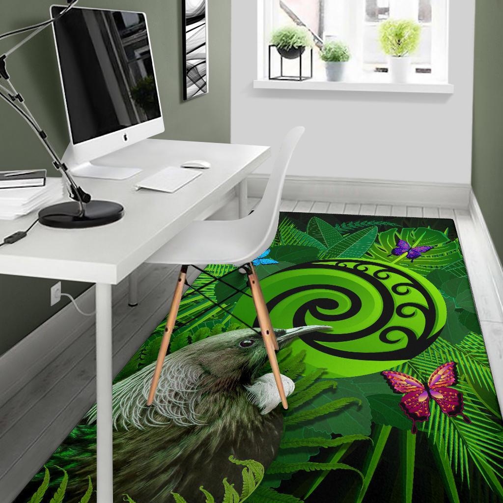new-zealand-area-rug-koru-fern-mix-tui-bird-tropical-floral
