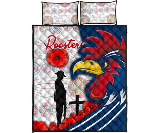 australia-roosters-quilt-bed-set-anzac-day-three-tiles-style