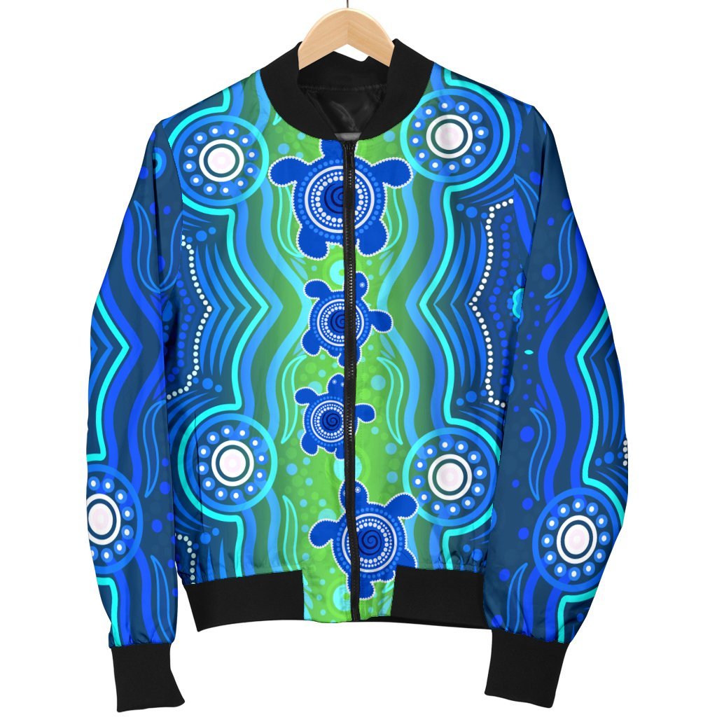1staustrali-aboriginal-mens-bomber-jacket-aboriginal-turtle-family