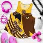 Pride Hawks Women Racerback Tank Hawthorn Indigenous - Vibe Hoodie
