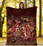 custom-aboriginal-premium-blanket-kangaroo-family-with-hand-art