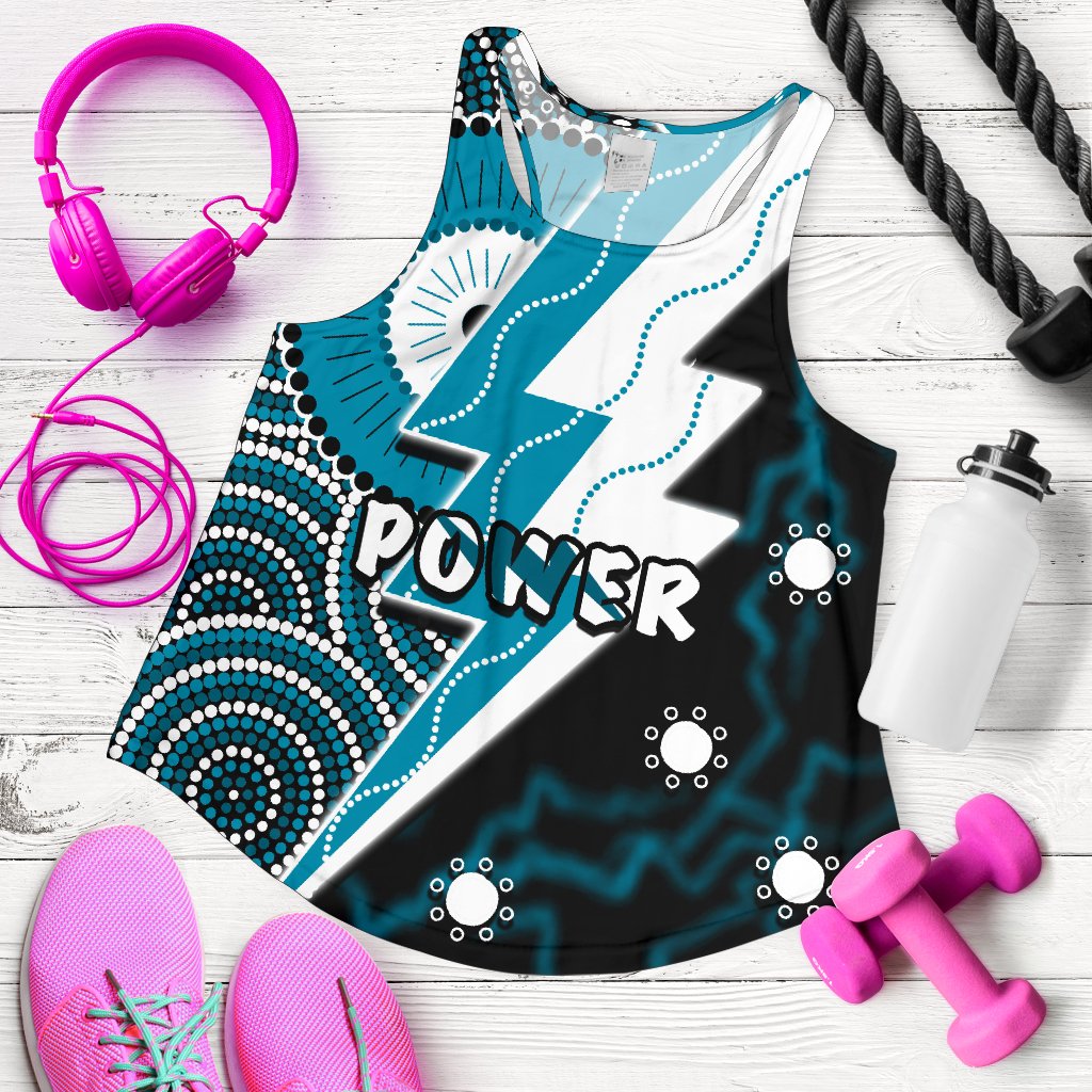 Power Women Racerback Tank Thunda Port Adelaide - Vibe Hoodie