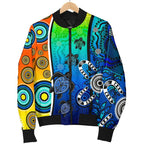 aboriginal-womens-bomber-jacket-indigenous-turtle-dot-painting-art