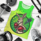 mens-tank-top-kangaroo-boxing-aussie-spirit-green
