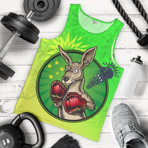 mens-tank-top-kangaroo-boxing-aussie-spirit-green