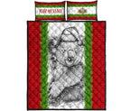 custom-christmas-quilt-bed-set-merry-christmas-koala