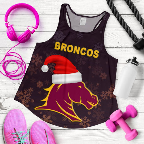 Brisbane Women Racerback Tank Broncos Christmas - Vibe Hoodie