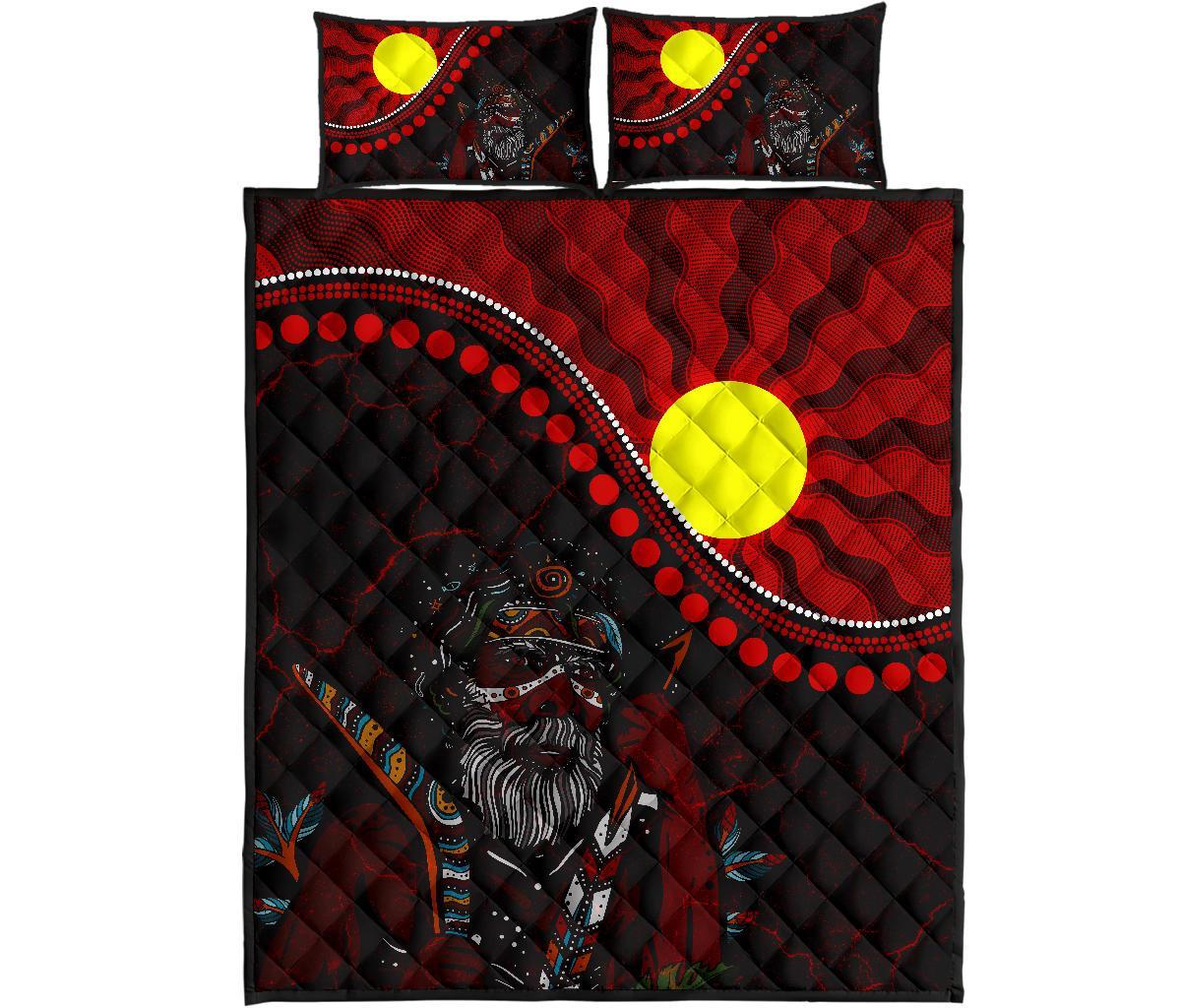 aboriginal-quilt-bed-set-indigenous-people-and-sun