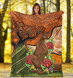 aboriginal-premium-blanket-kangaroo-with-indigenous-tree