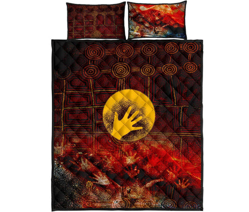aboriginal-quilt-bed-set-indigenous-flag-hand-art
