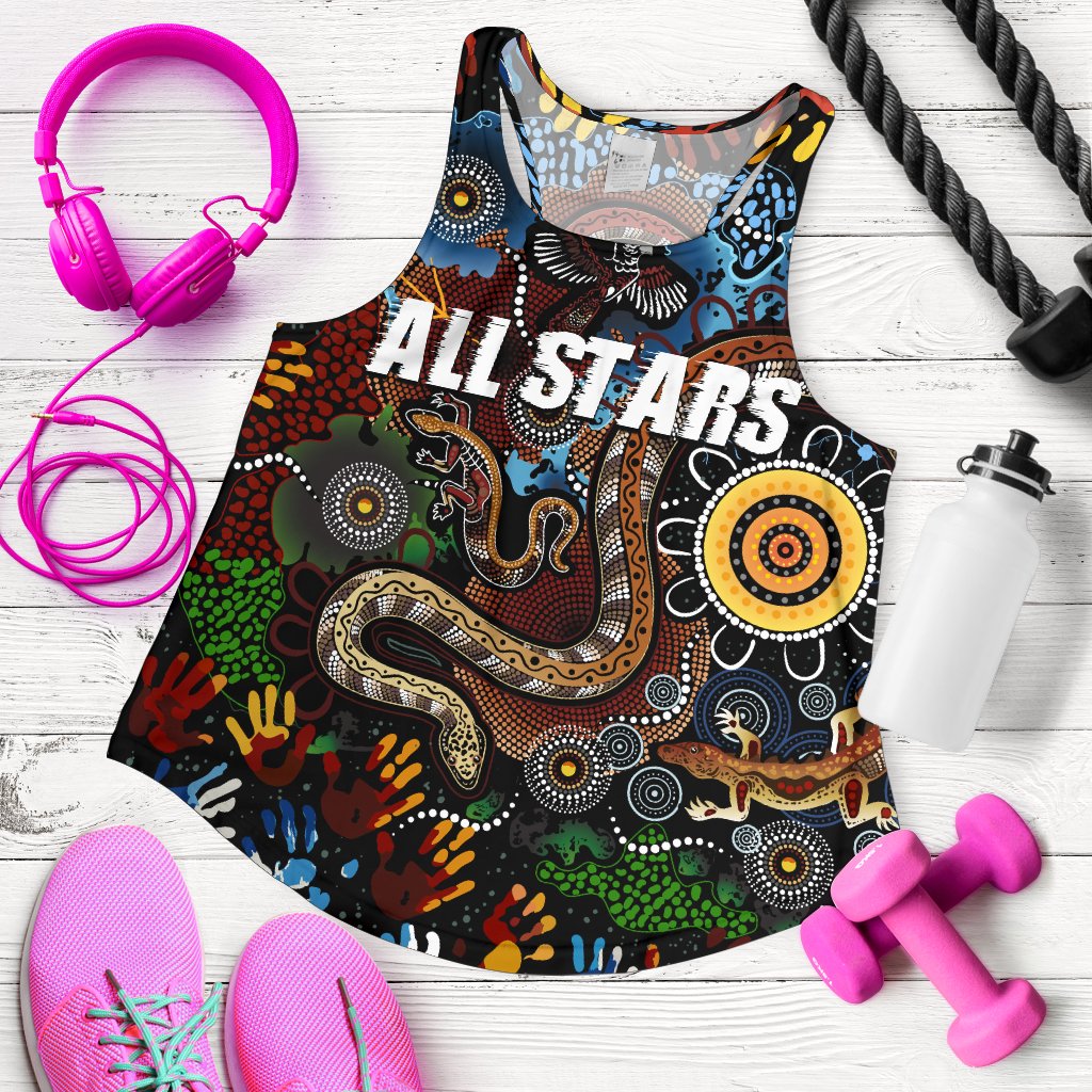 Australia Indigenous Women's Racerback Tank All Stars - Vibe Hoodie