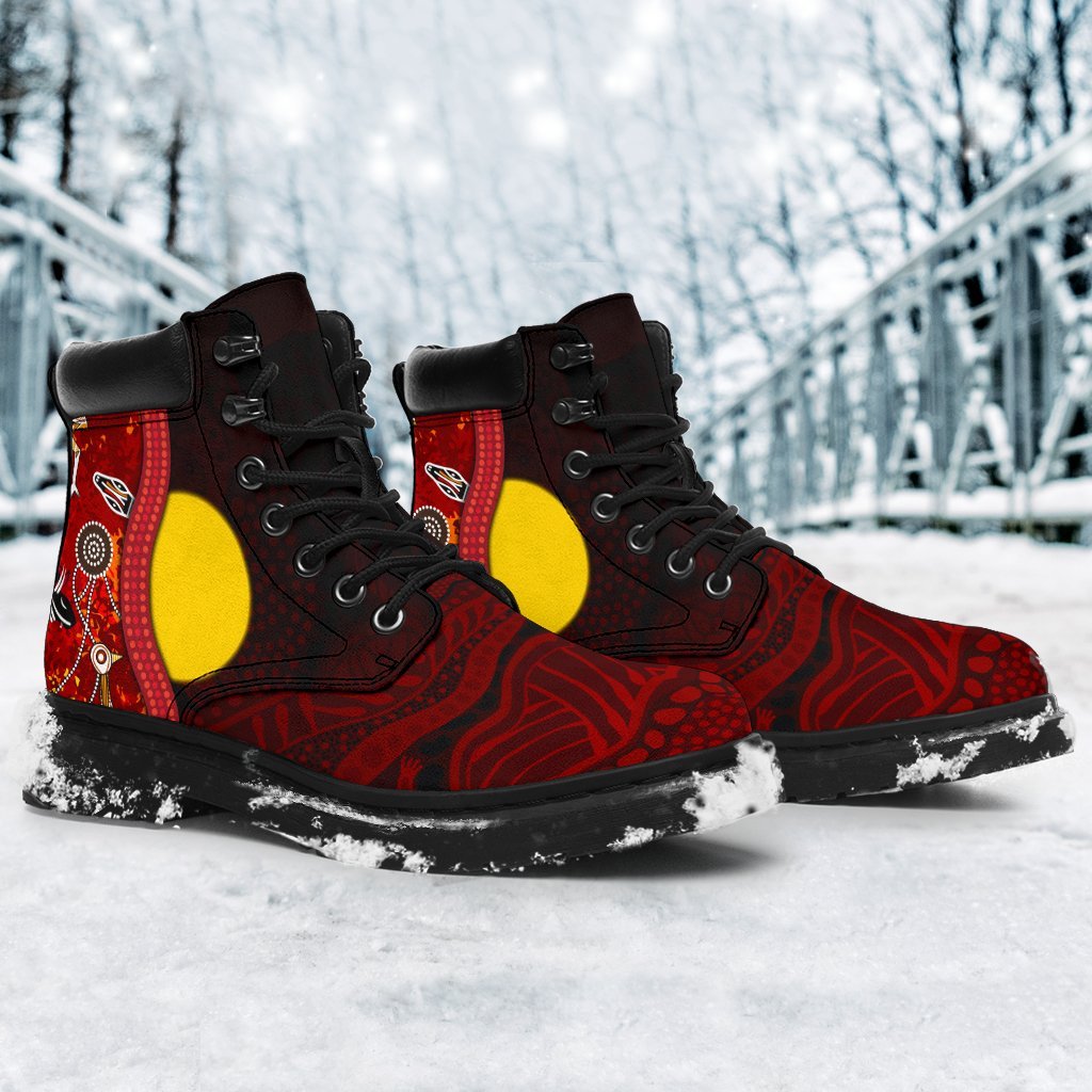 aboriginal-all-season-boots-red-indigenous-flag