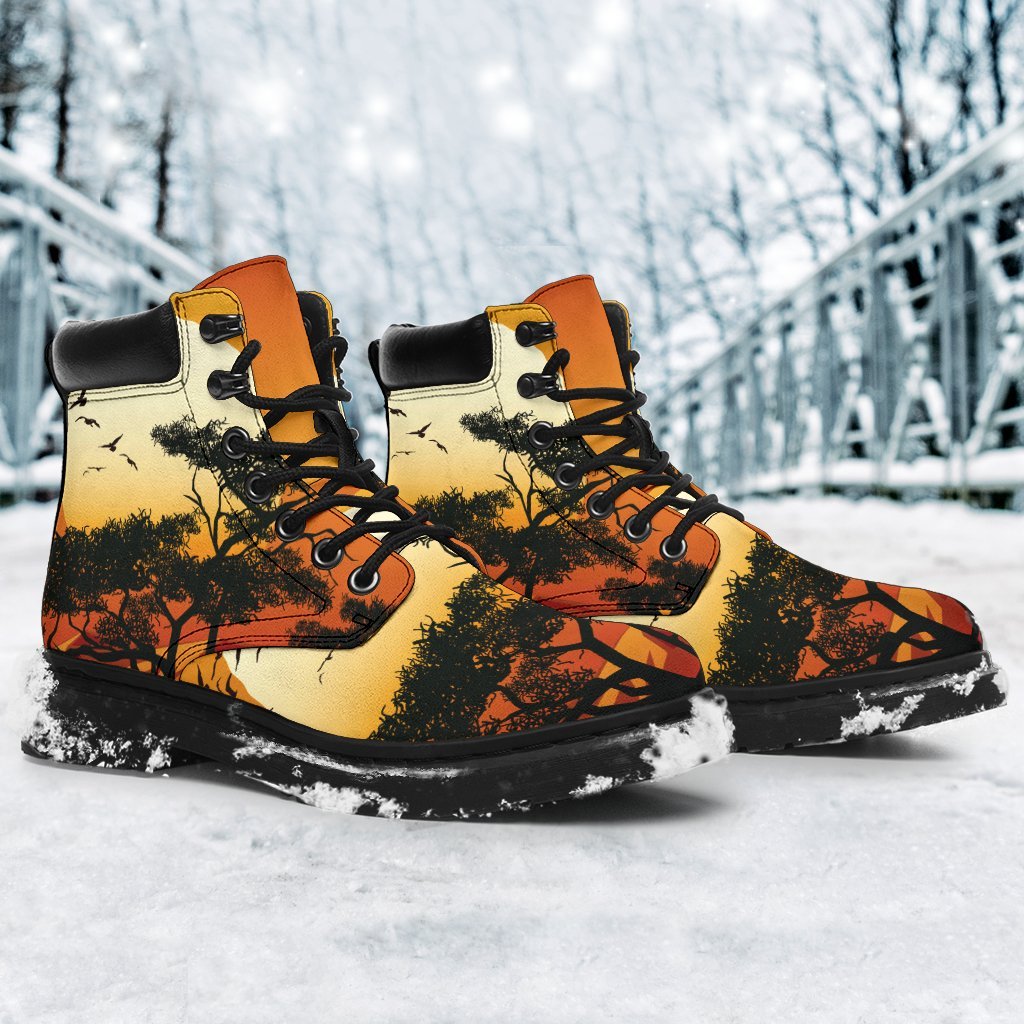 all-season-boots-sunset-and-tree-in-australia