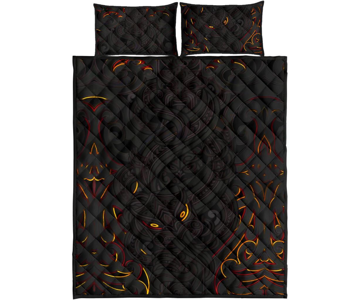 new-zealand-quilt-bed-set-maori-gods-quilt-and-pillow-cover-tumatauenga-god-of-war-black