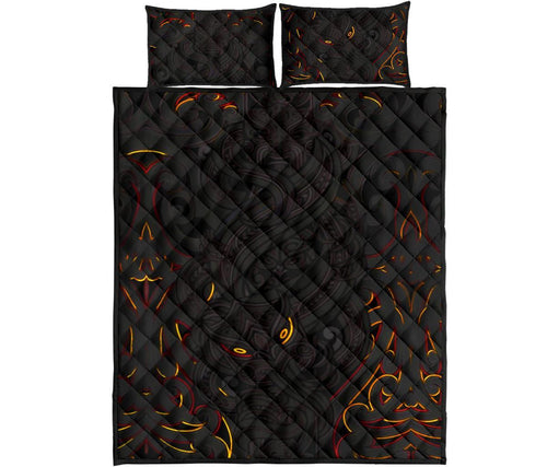 new-zealand-quilt-bed-set-maori-gods-quilt-and-pillow-cover-tumatauenga-god-of-war-black