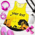 (Custom text) Racerback Tanks - Sunset Australia View - Vibe Hoodie