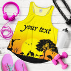 (Custom text) Racerback Tanks - Sunset Australia View - Vibe Hoodie