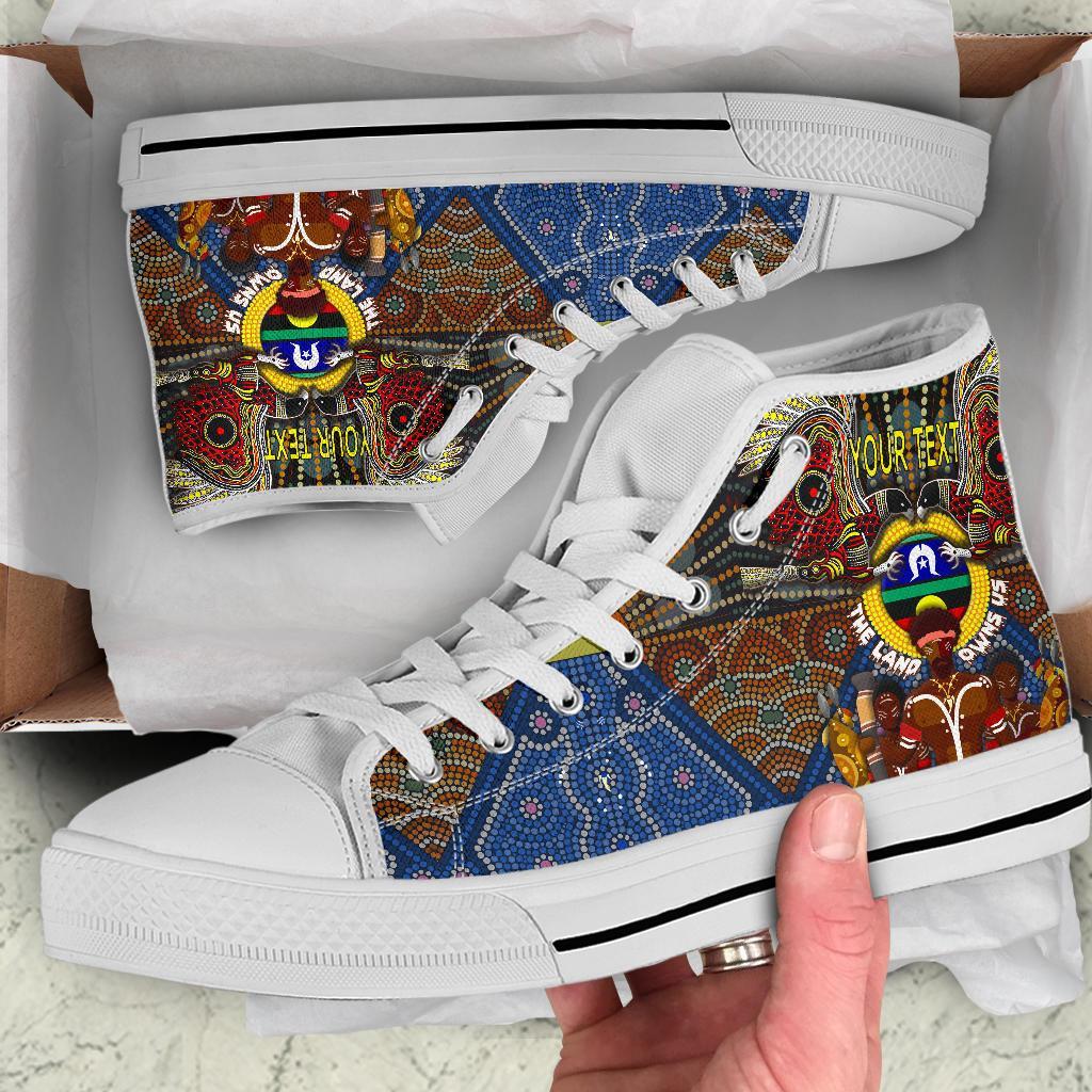 custom-text-the-land-owns-us-high-top-shoe