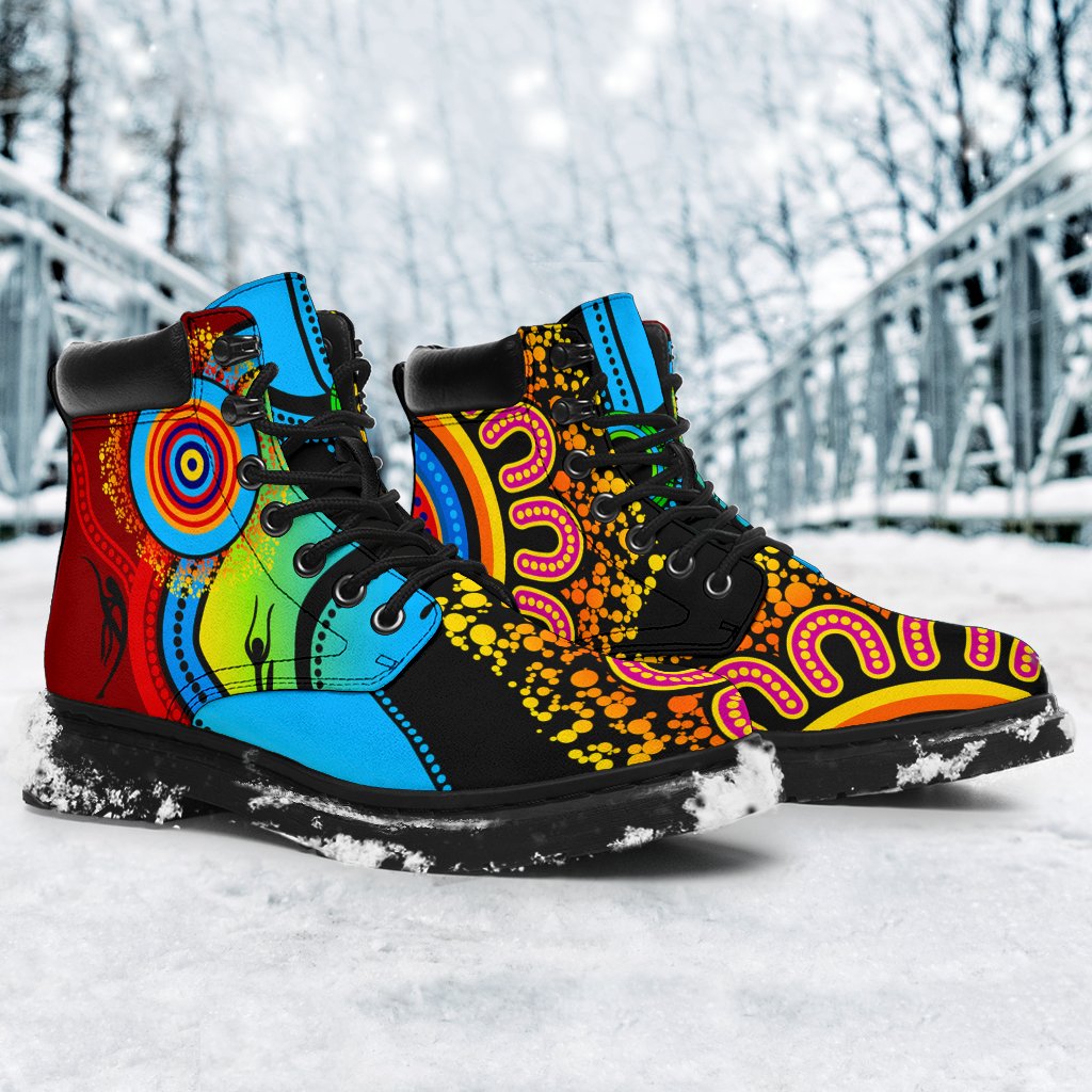 aboriginal-boots-circle-patterns-indigenousblue-dream-all-season