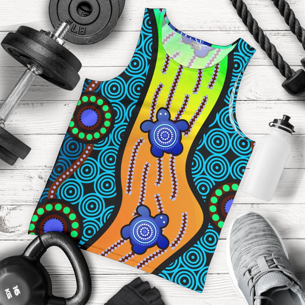mens-tank-top-aboriginal-turtle