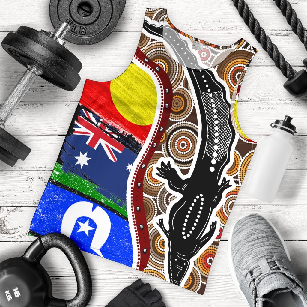 mens-tank-top-australian-aboriginal-crocodile-with-naidoc-flags