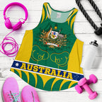 Racerback Tank - Australian Coat Of Arms Tank Koala - Vibe Hoodie