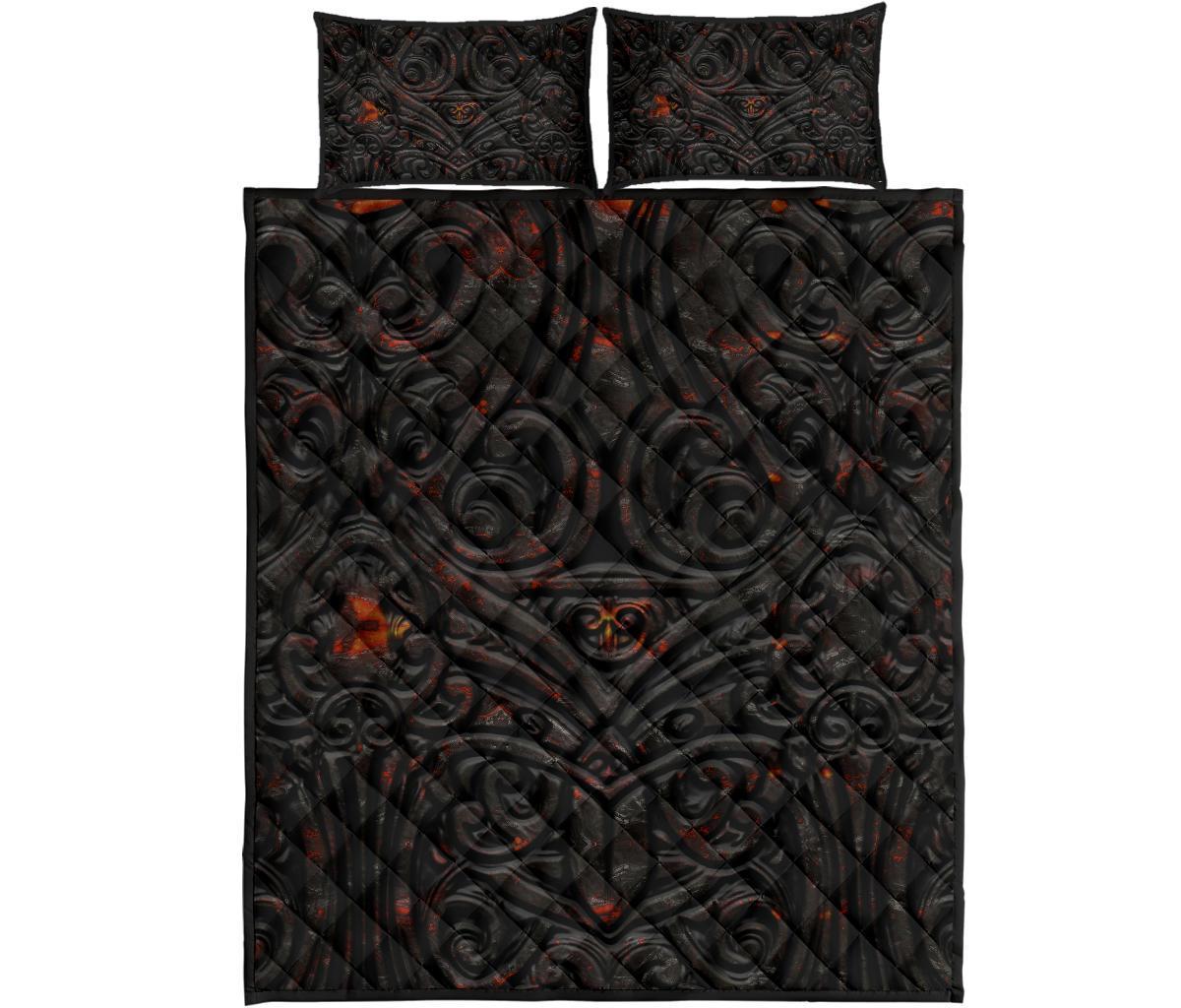 new-zealand-warriors-quilt-bed-set-maori-tiki-vocalno-style