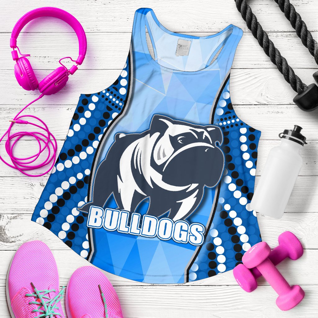 Bulldogs Women's Racerback Tank Indigenous Snappy - Vibe Hoodie