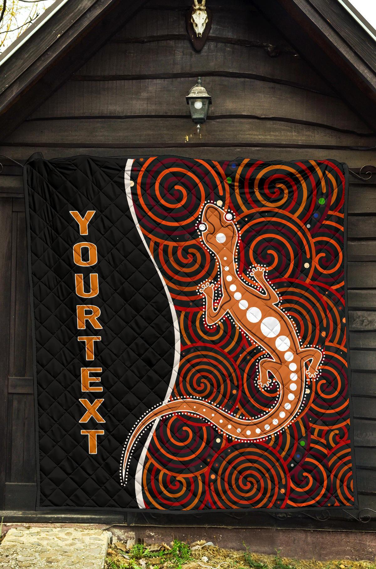 aboriginal-personalised-premium-quilt-indigenous-lizard-dreaming