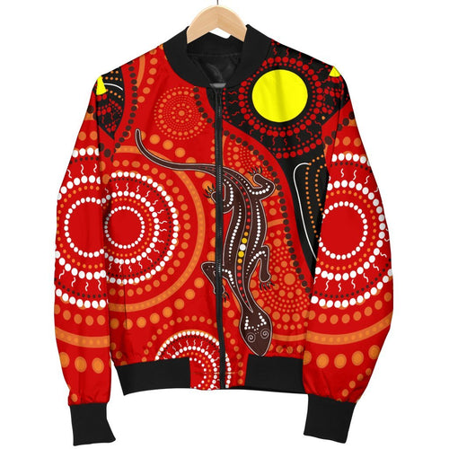 aboriginal-womens-bomber-jacket-australia-lizard-dot-painting-art