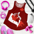 Canada Map Special Racerback Tank - Vibe Hoodie