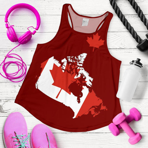 Canada Map Special Racerback Tank - Vibe Hoodie